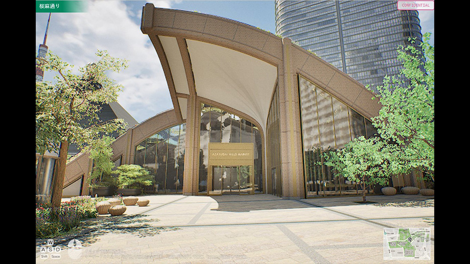 麻布台ヒルズ マーケット入口