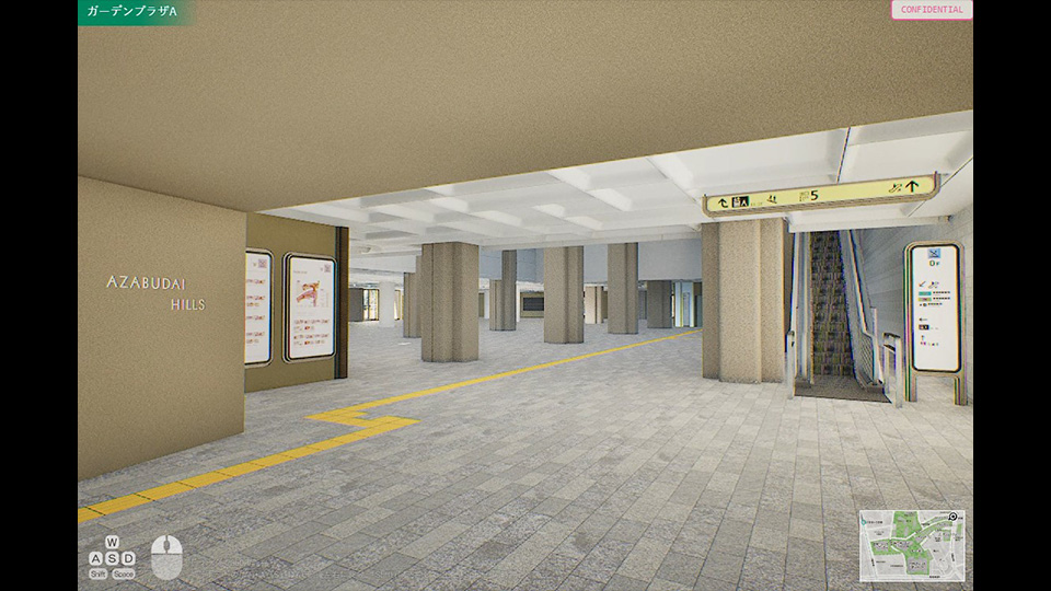 神谷町駅からセントラルウォーク方面