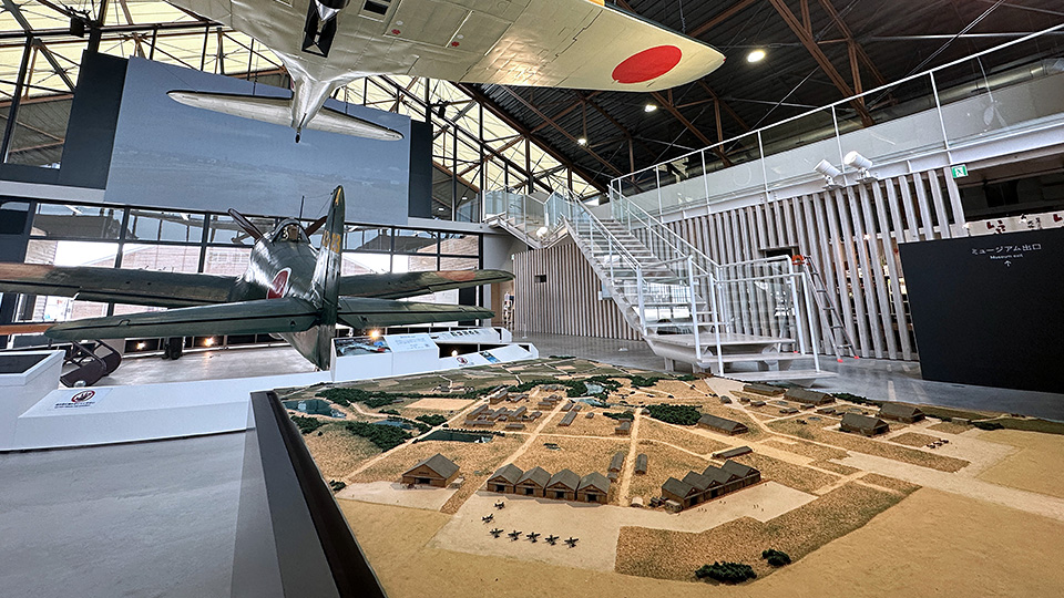 「sora かさい」内ジオラマ展示の様子