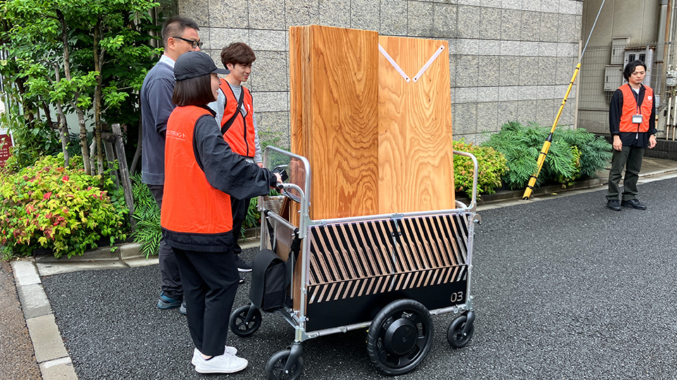 走行実証の様子