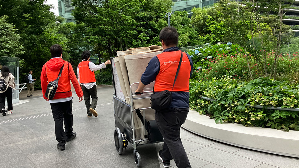 走行実証の様子