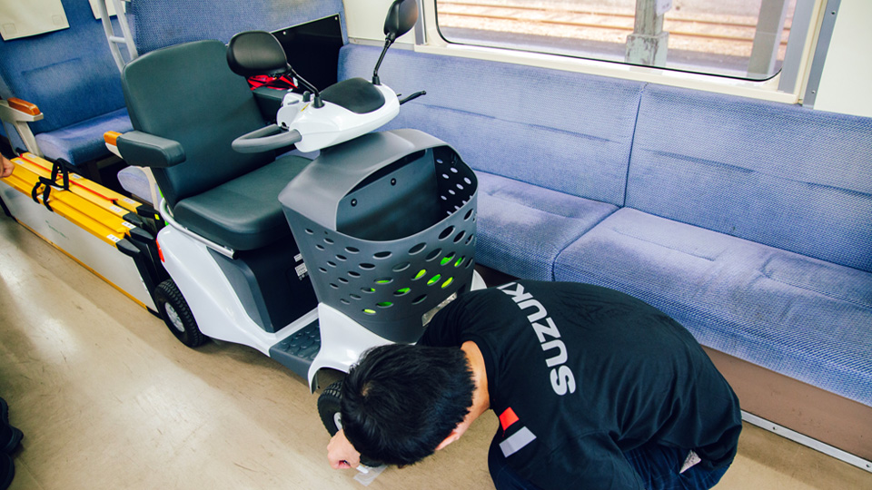 乗車実証の様子