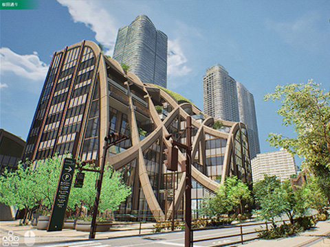 「麻布台ヒルズVR　ウェブブラウザ版」制作・活用