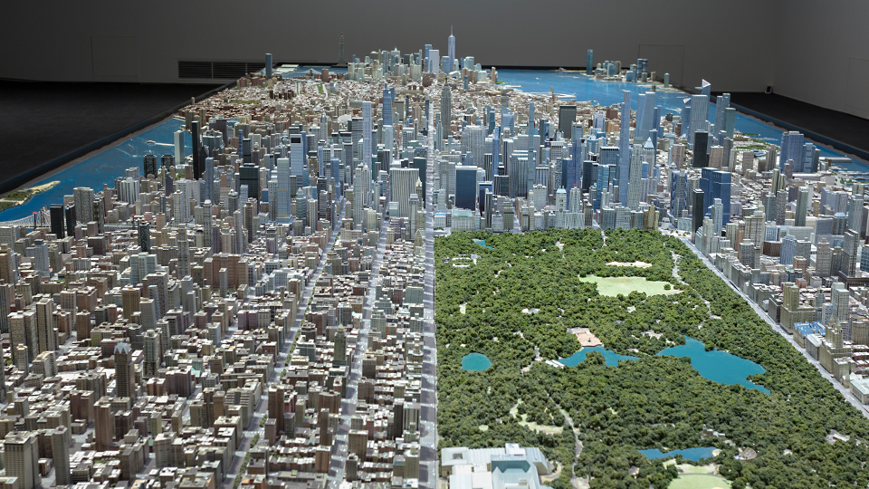 NY・マンハッタン島模型